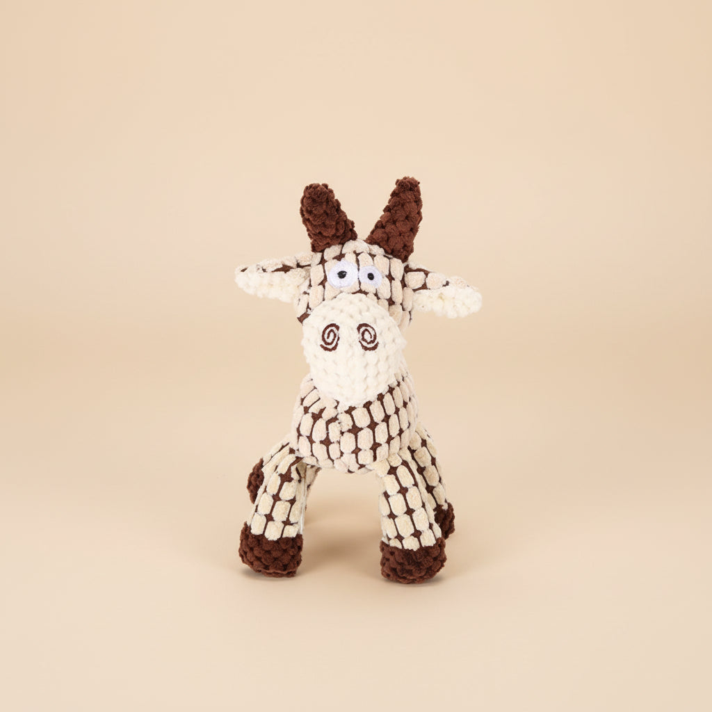 Squeaky Animal Plush Toy for Playful Dogs and Puppies
