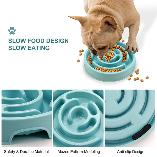Slow Feeder Pet Bowl for Safer, Healthier Mealtime