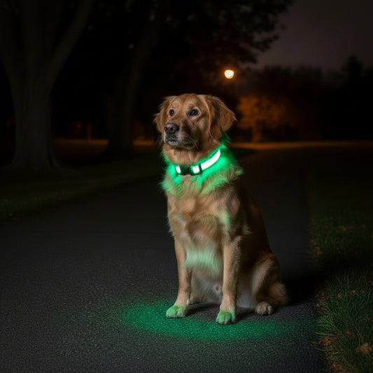 LED Safety Dog Collar for Visible, Worry-Free Night Walks