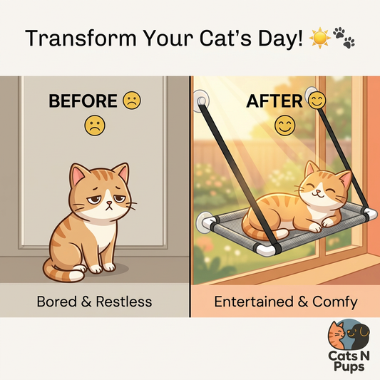 Hamac pour chat Sunny Window pour des siestes confortables et surélevées