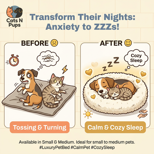 Lit pour animaux de compagnie en peluche apaisante et luxueuse pour un sommeil profond et confortable