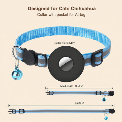 Reflective AirTag Pet Collar for Safer Everyday Adventures
