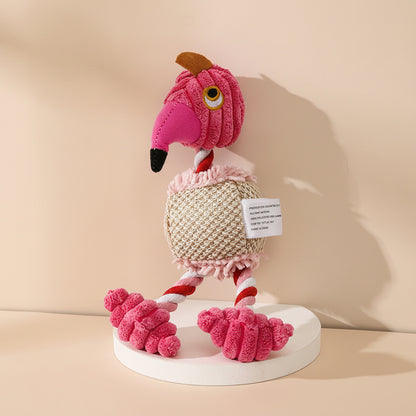 Squeaky Animal Plush Toy for Playful Dogs and Puppies