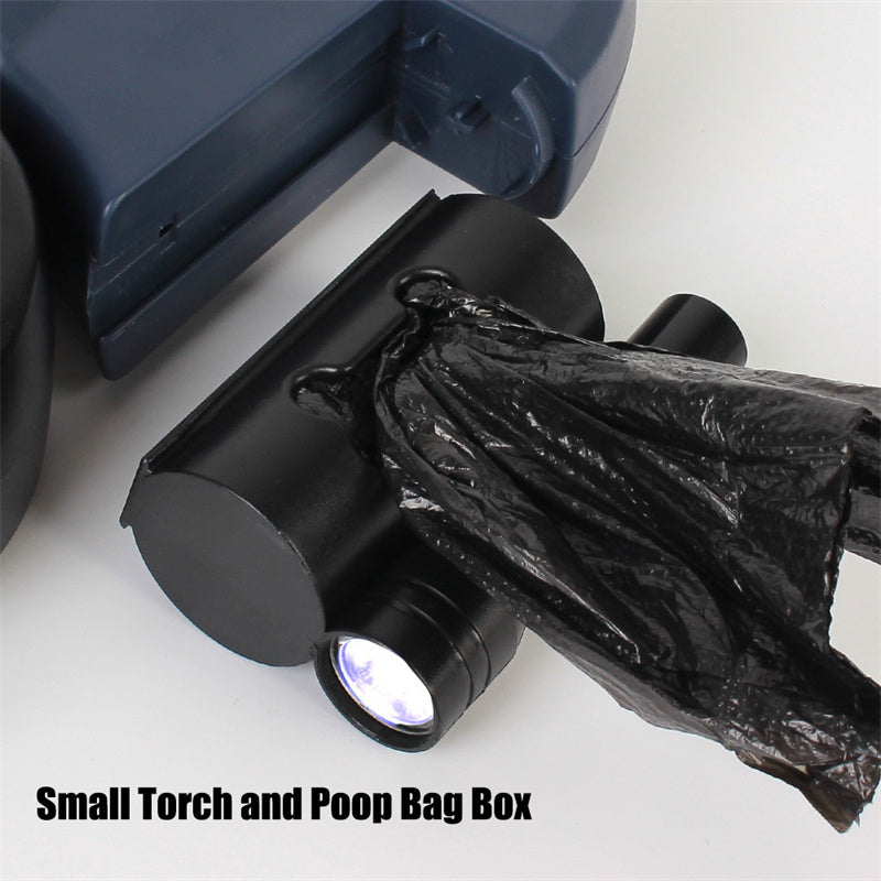 Dual Retractable Dog Leash for 2 Dogs with Light & 360° Swivel