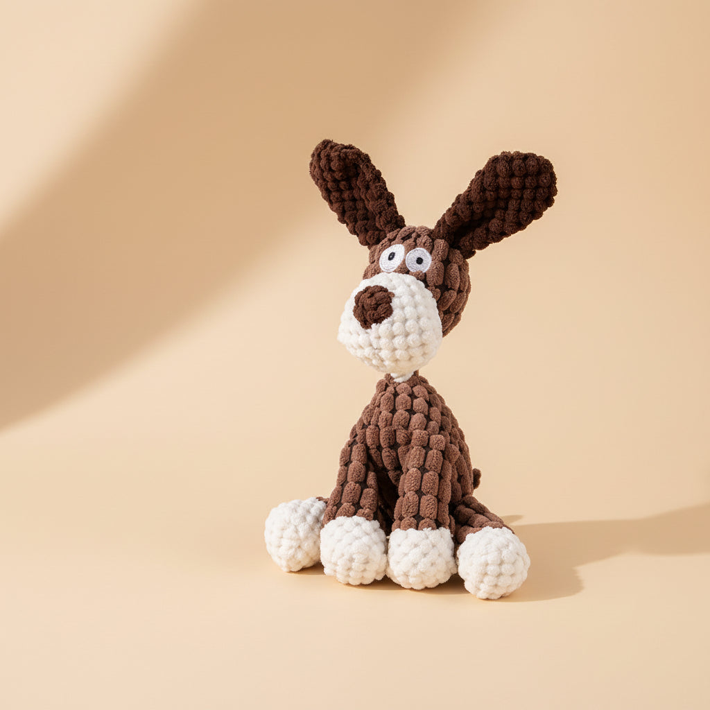 Squeaky Animal Plush Toy for Playful Dogs and Puppies