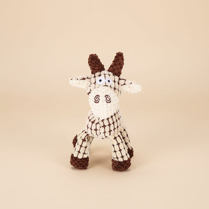 Squeaky Animal Plush Toy for Playful Dogs and Puppies