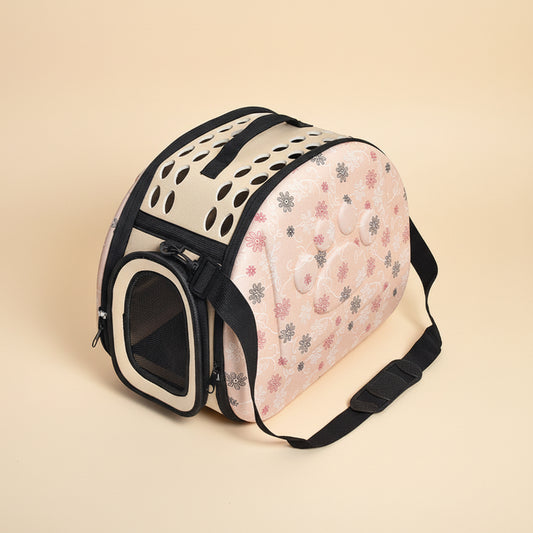 Sac de transport pliable respirant pour animaux de compagnie pour un voyage confortable