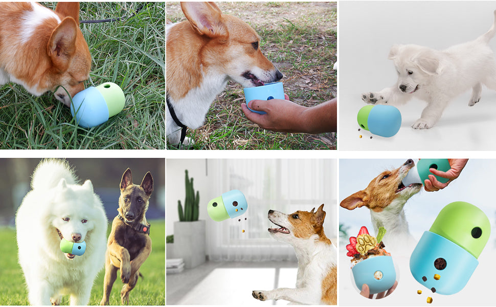 Interactive Treat Puzzle Ball for Fun, Enriching Play and Training