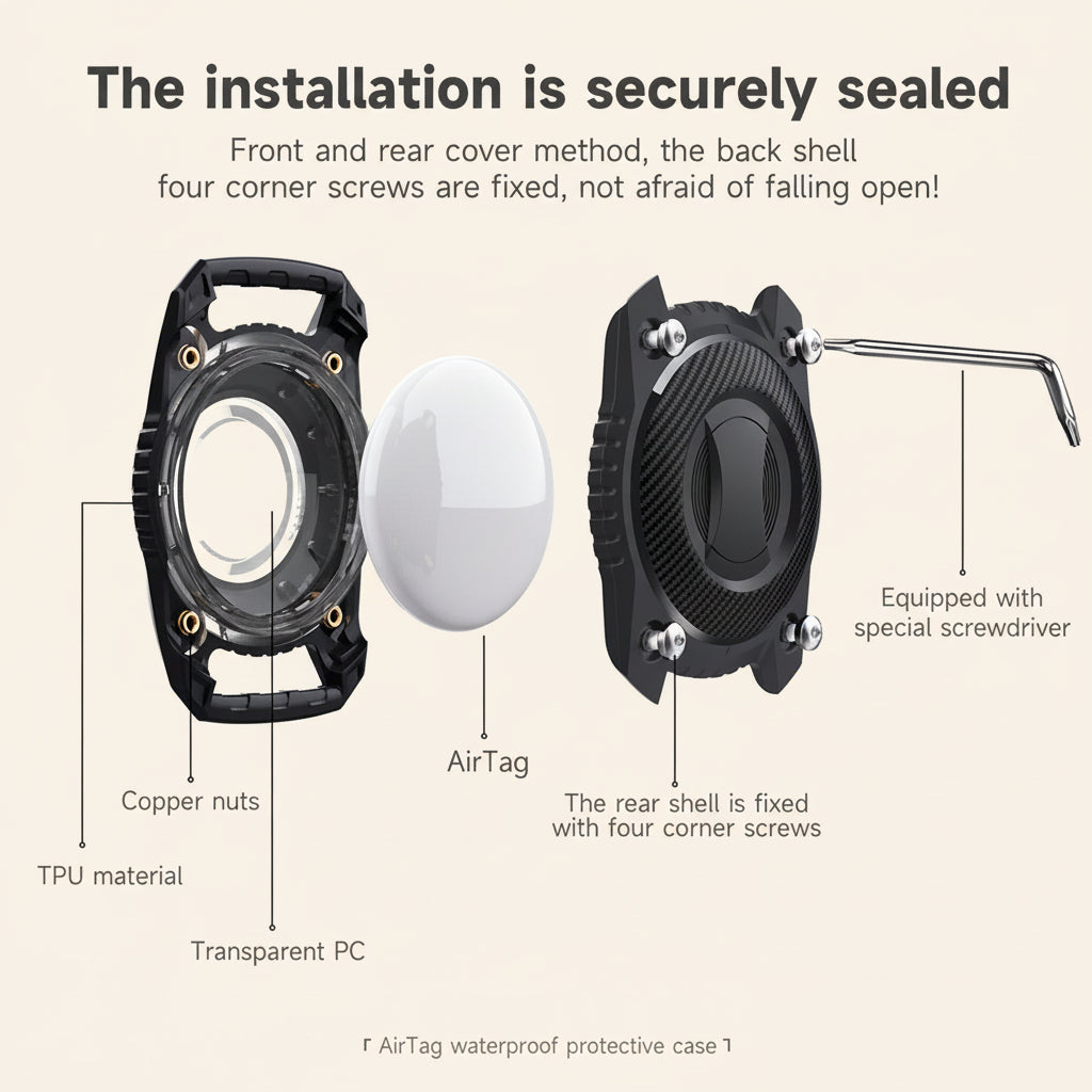 Waterproof AirTag Sleeve for Safer Everyday Tracking