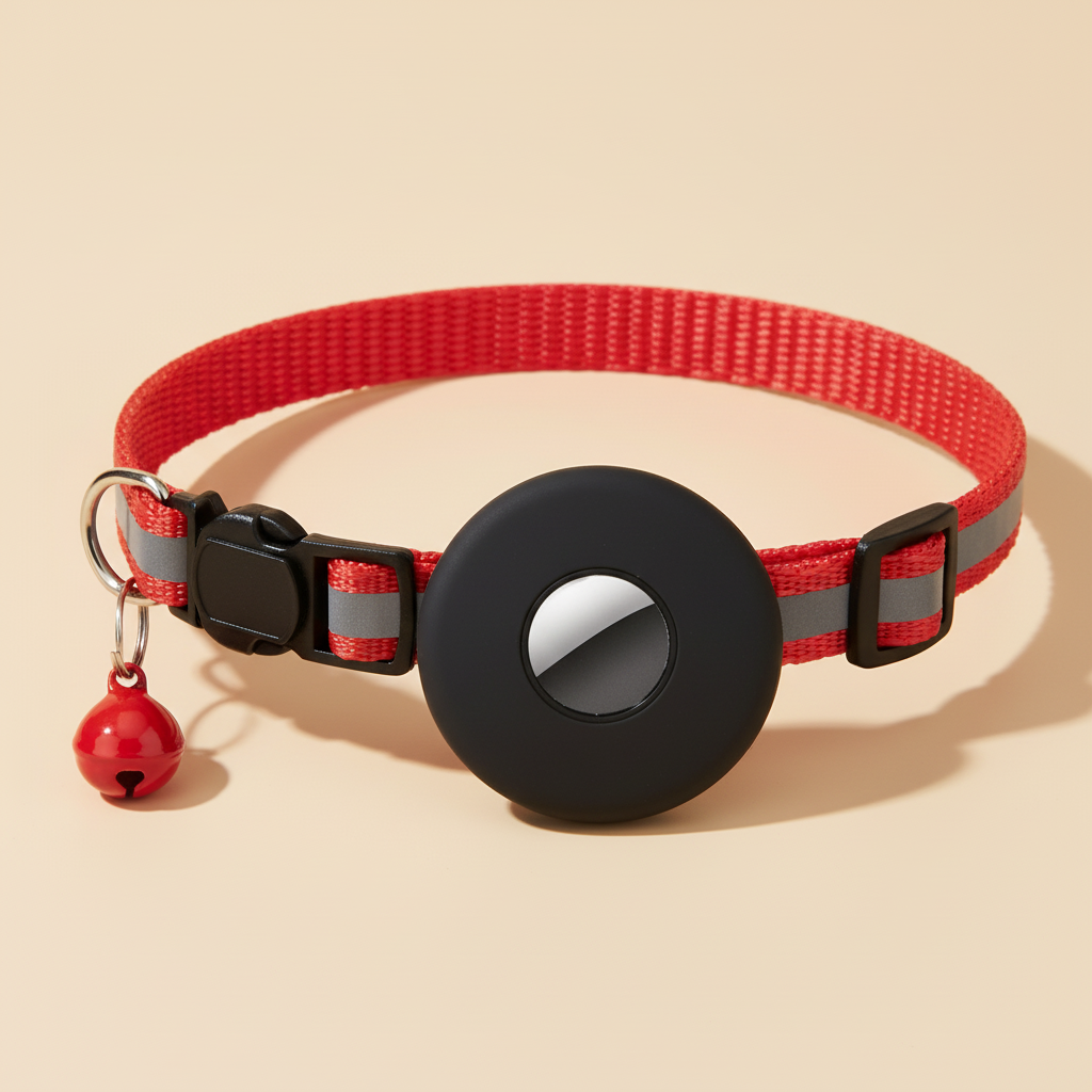 Reflective AirTag Pet Collar for Safer Everyday Adventures