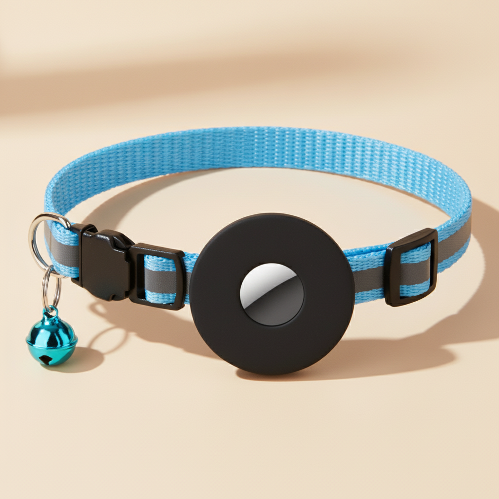 Reflective AirTag Pet Collar for Safer Everyday Adventures