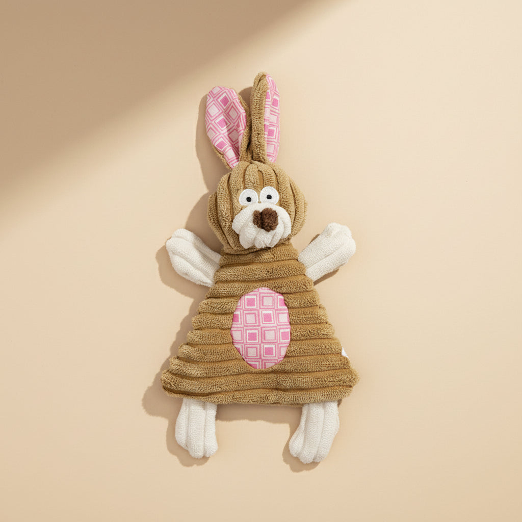 Squeaky Animal Plush Toy for Playful Dogs and Puppies