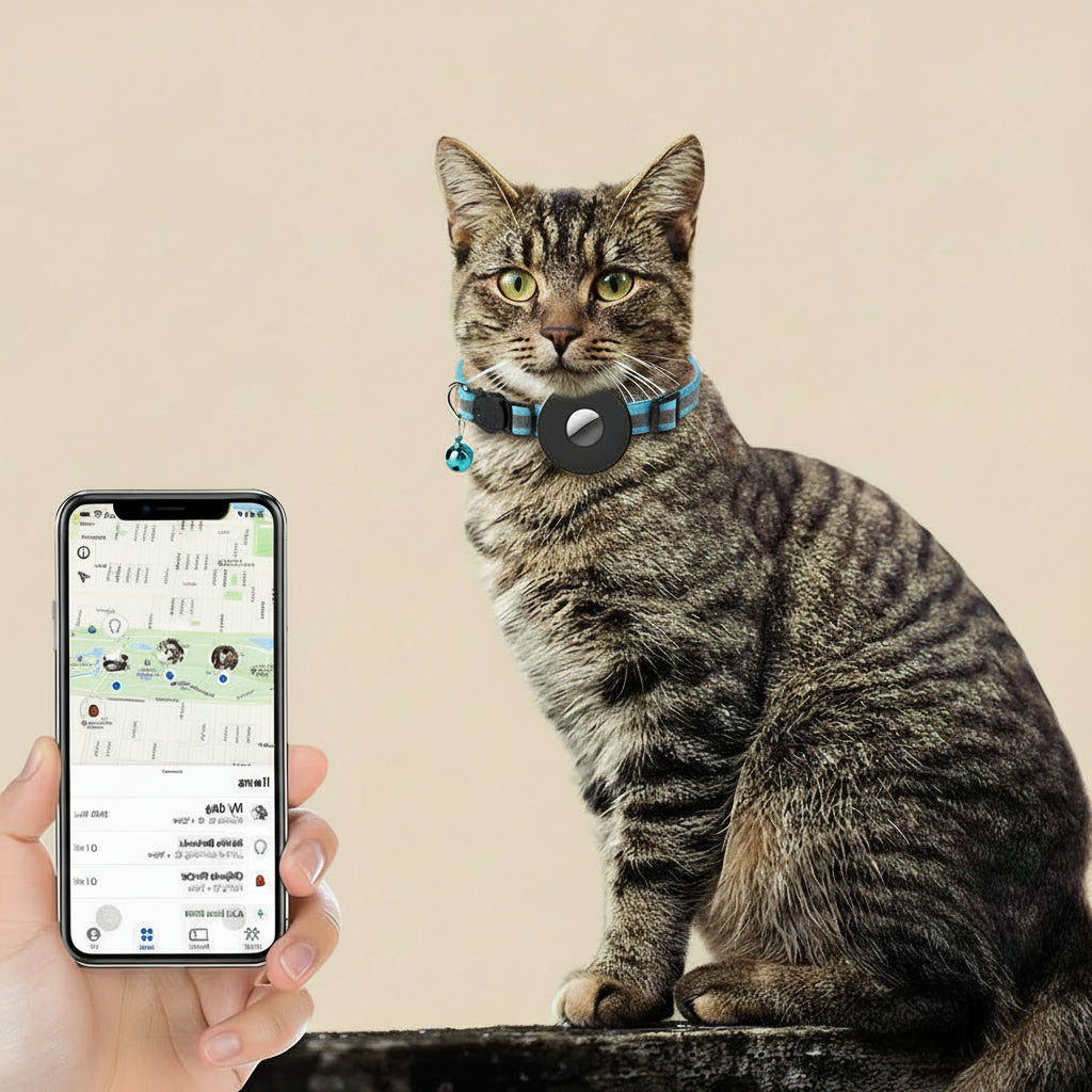 Reflective AirTag Pet Collar for Safer Everyday Adventures