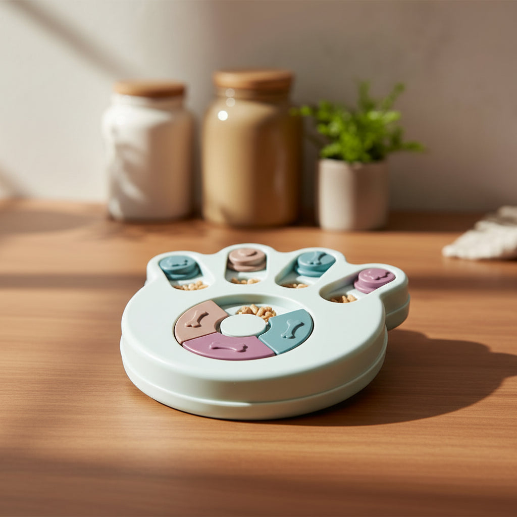 Interactive Cat Puzzle Feeder for Slower, Happier Meals