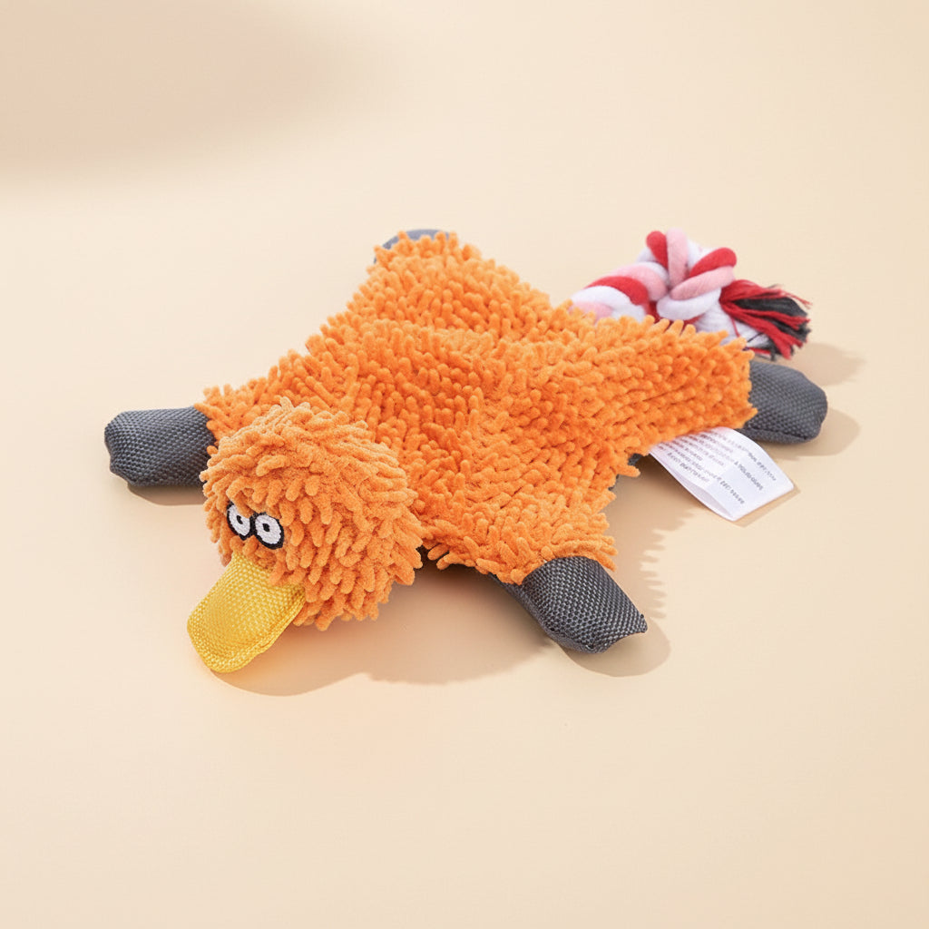 Squeaky Animal Plush Toy for Playful Dogs and Puppies