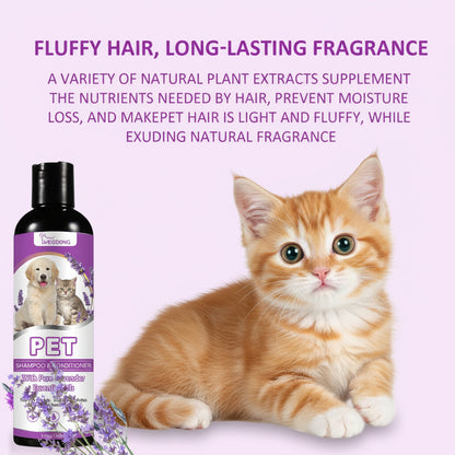 Shampoing Lavande pour Animaux de Compagnie Chats et Chiens Soulage et Adoucit le Pelage