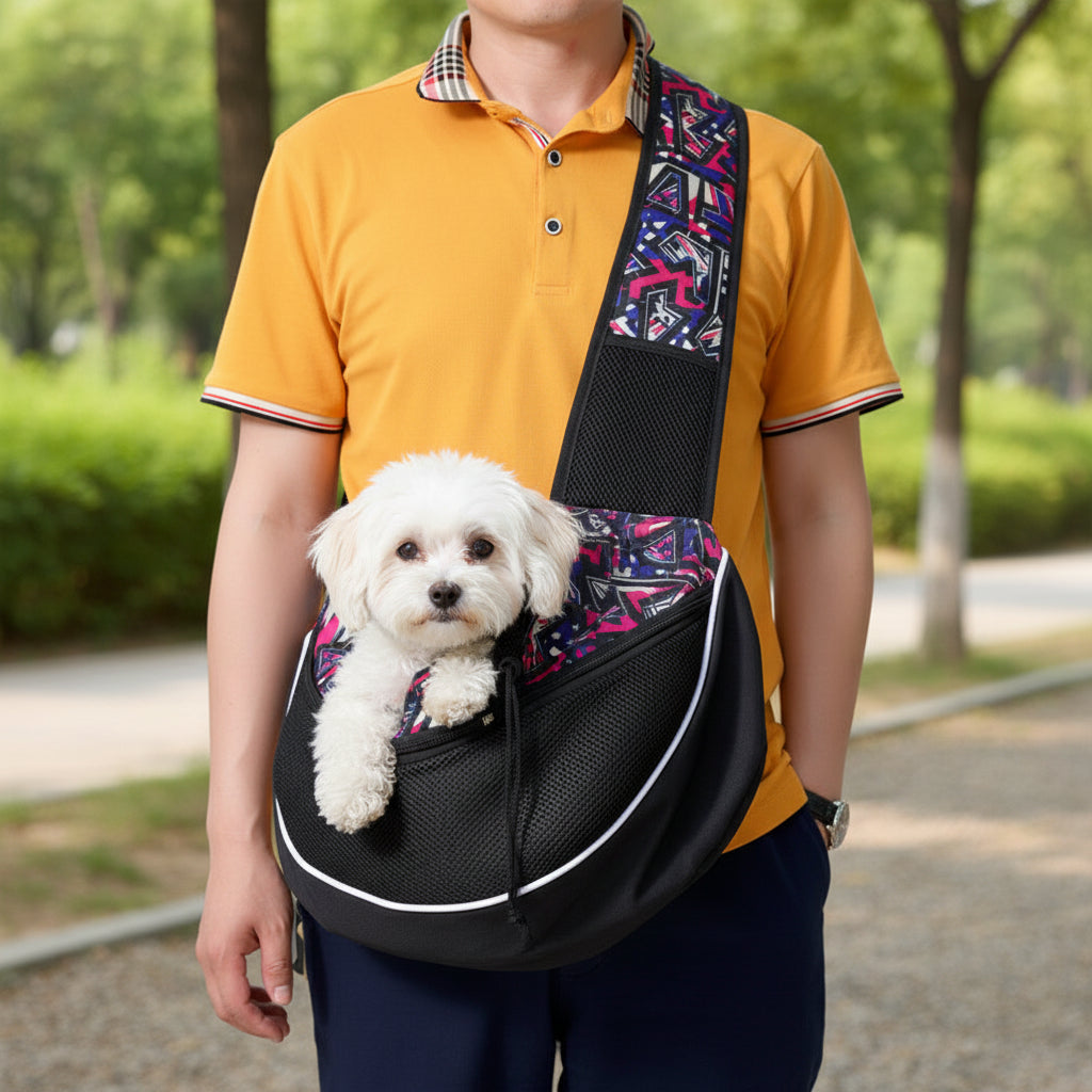 Sac de transport bandoulière pour petits chiens et chats