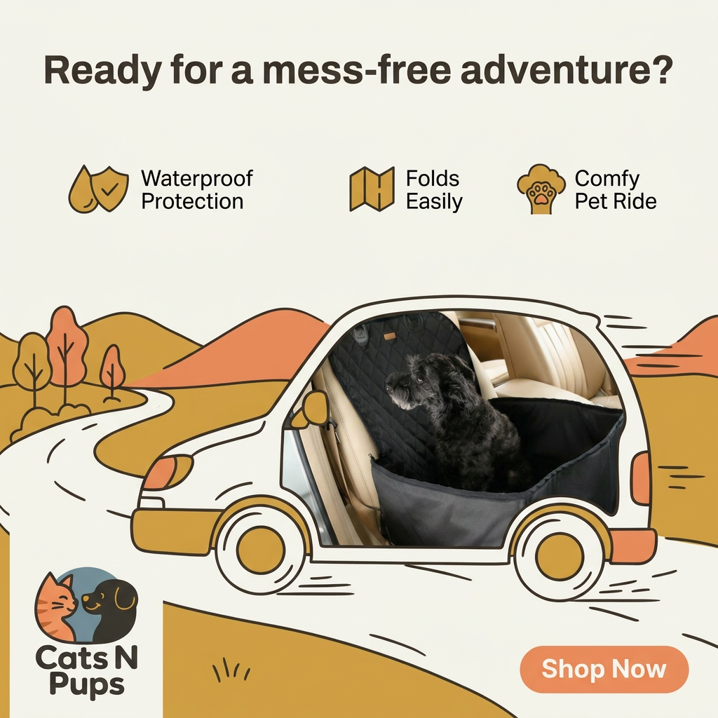 Waterproof Pet Car Seat Pad for Cleaner Comfier Rides