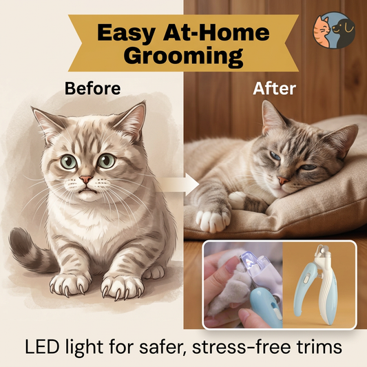 Coupe-ongles LED pour animaux de compagnie : une coupe sûre et facile à domicile