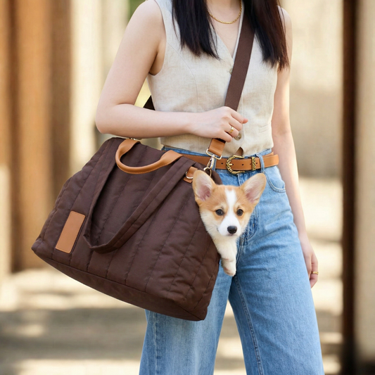 Sac de transport pour chien portable et stylé