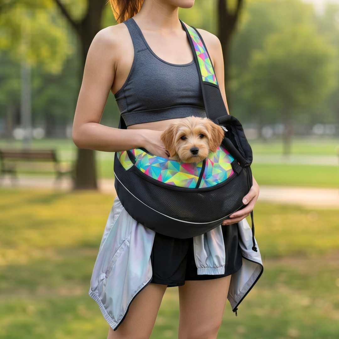 Sac de transport bandoulière pour petits chiens et chats