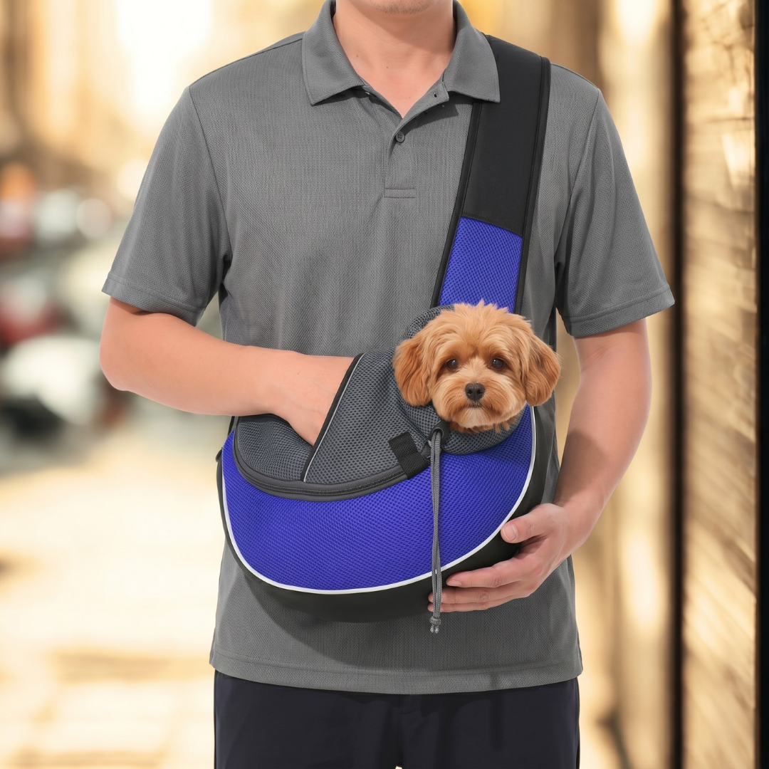 Portable Crossbody Pet Carrier for Small Dogs