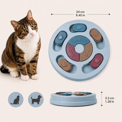 Interactive Cat Puzzle Slow Feeder, Happier Mealtimes