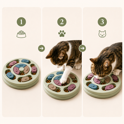Bol interactif ralentisseur pour chats