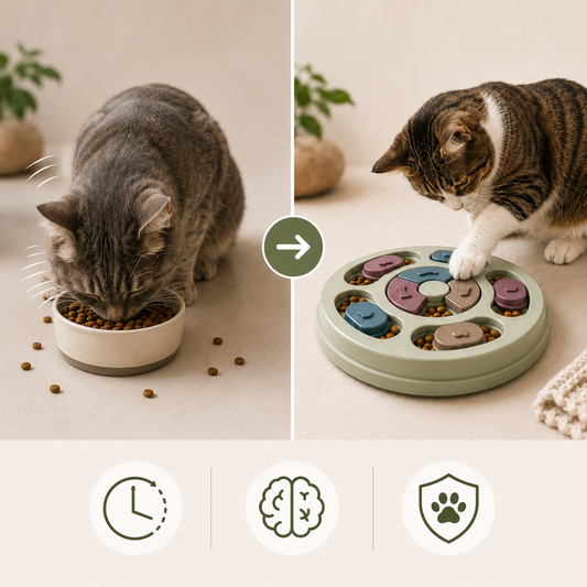 Interactive Cat Puzzle Slow Feeder, Happier Mealtimes