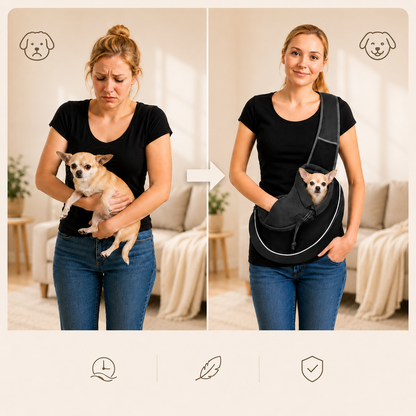Portable Crossbody Pet Carrier for Small Dogs