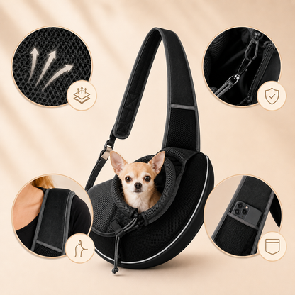Portable Crossbody Pet Carrier for Small Dogs