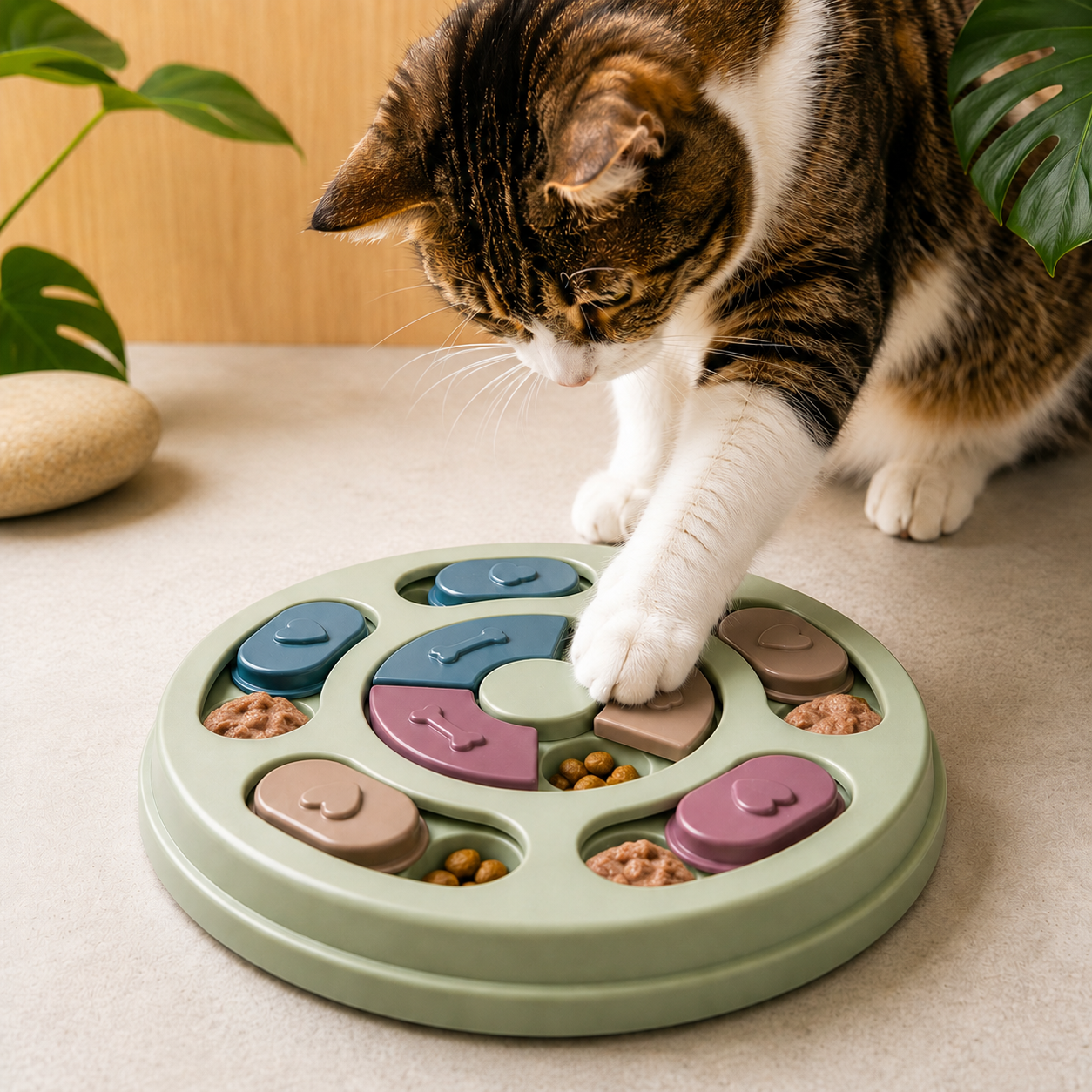 Bol interactif ralentisseur pour chats