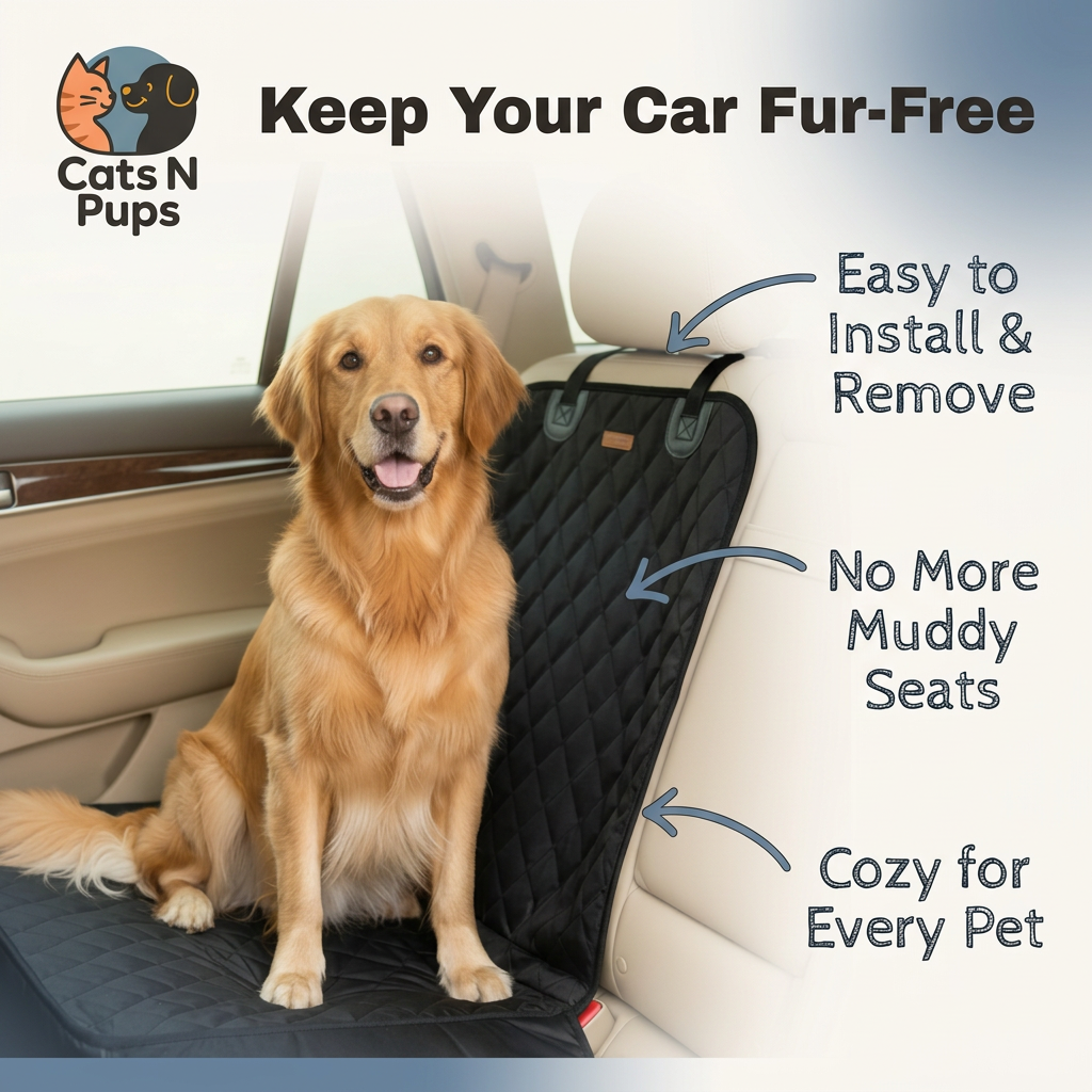 Waterproof Pet Car Seat Pad for Cleaner Comfier Rides