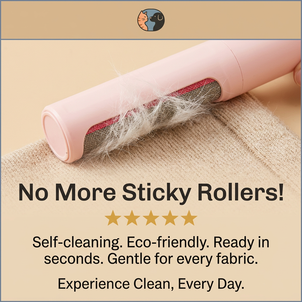 Brosse réutilisable anti-poils pour vêtements et canapés