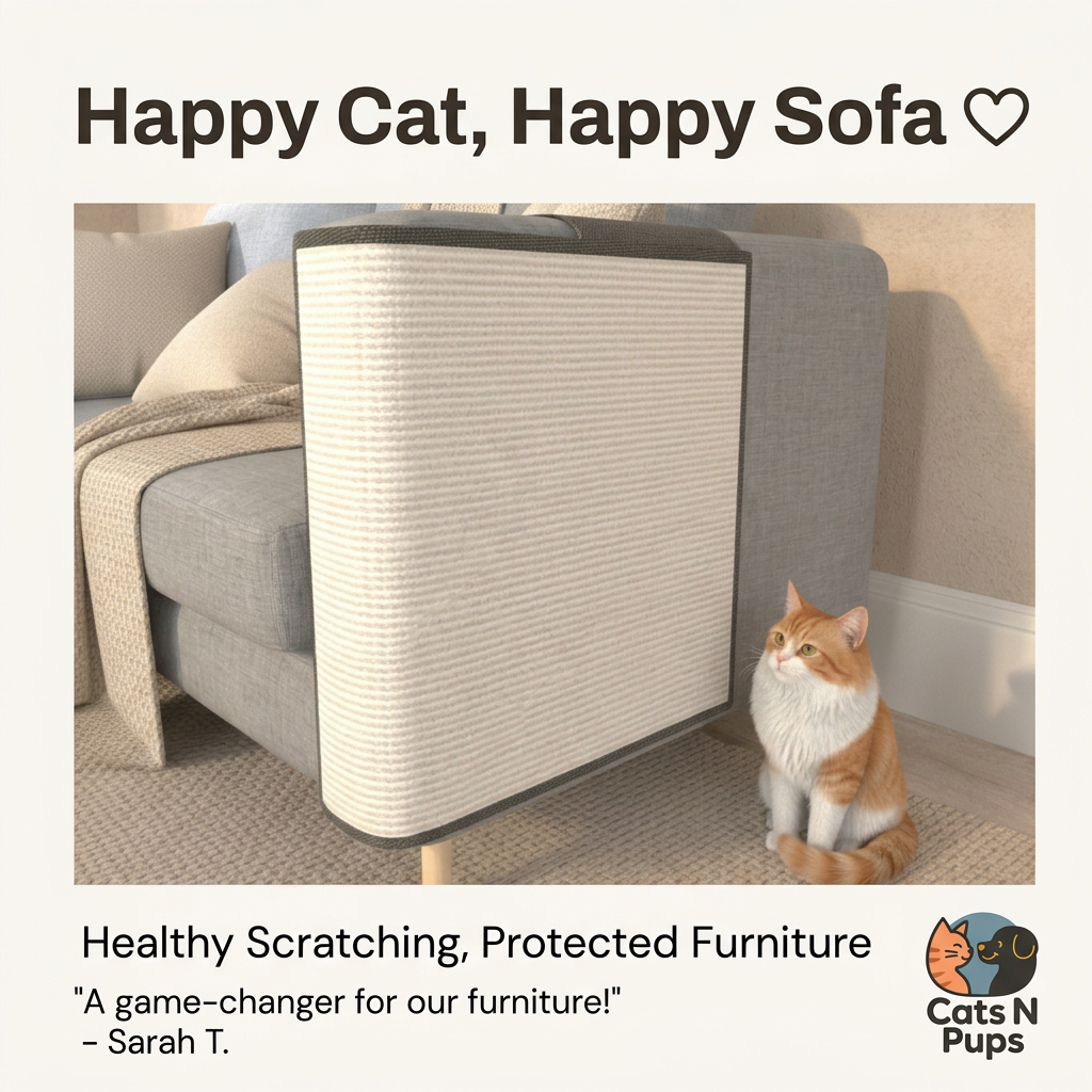 Protège-canapé anti-griffures pour chat