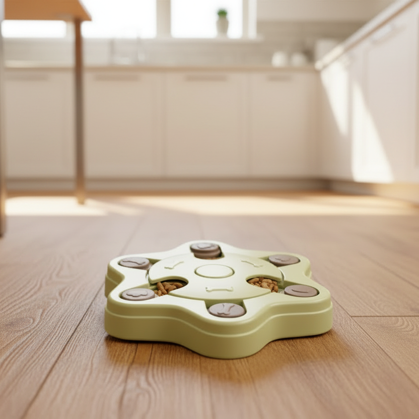 Interactive Cat Puzzle Feeder for Slower, Happier Meals