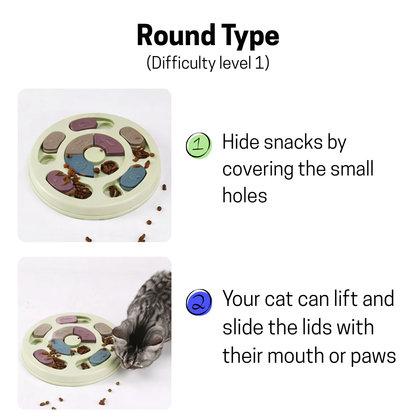 Interactive Cat Puzzle Feeder for Slower, Happier Meals