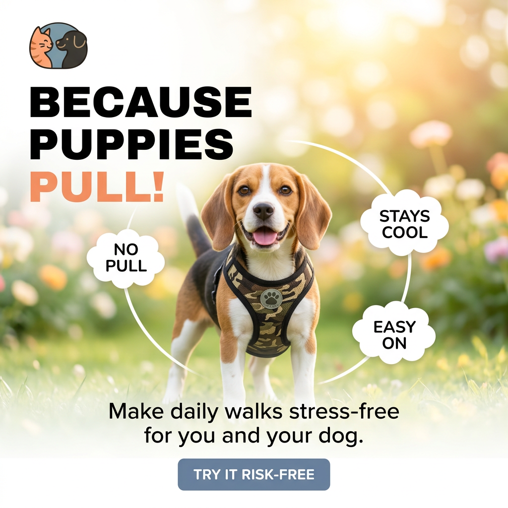 Breathable Mesh Dog Harness for Comfy, Everyday Walks