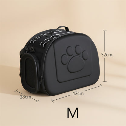 Sac de transport pliable respirant pour animaux de compagnie pour un voyage confortable