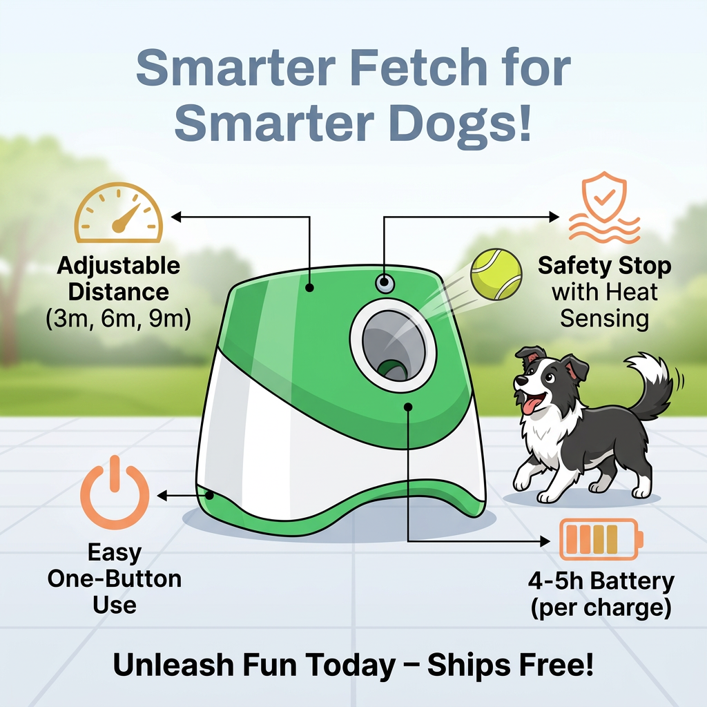 Automatic Dog Ball Launcher for Active Play