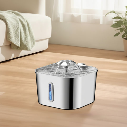 Stainless Steel Pet Water Fountain for Happier, Hydrated Cats & Dogs
