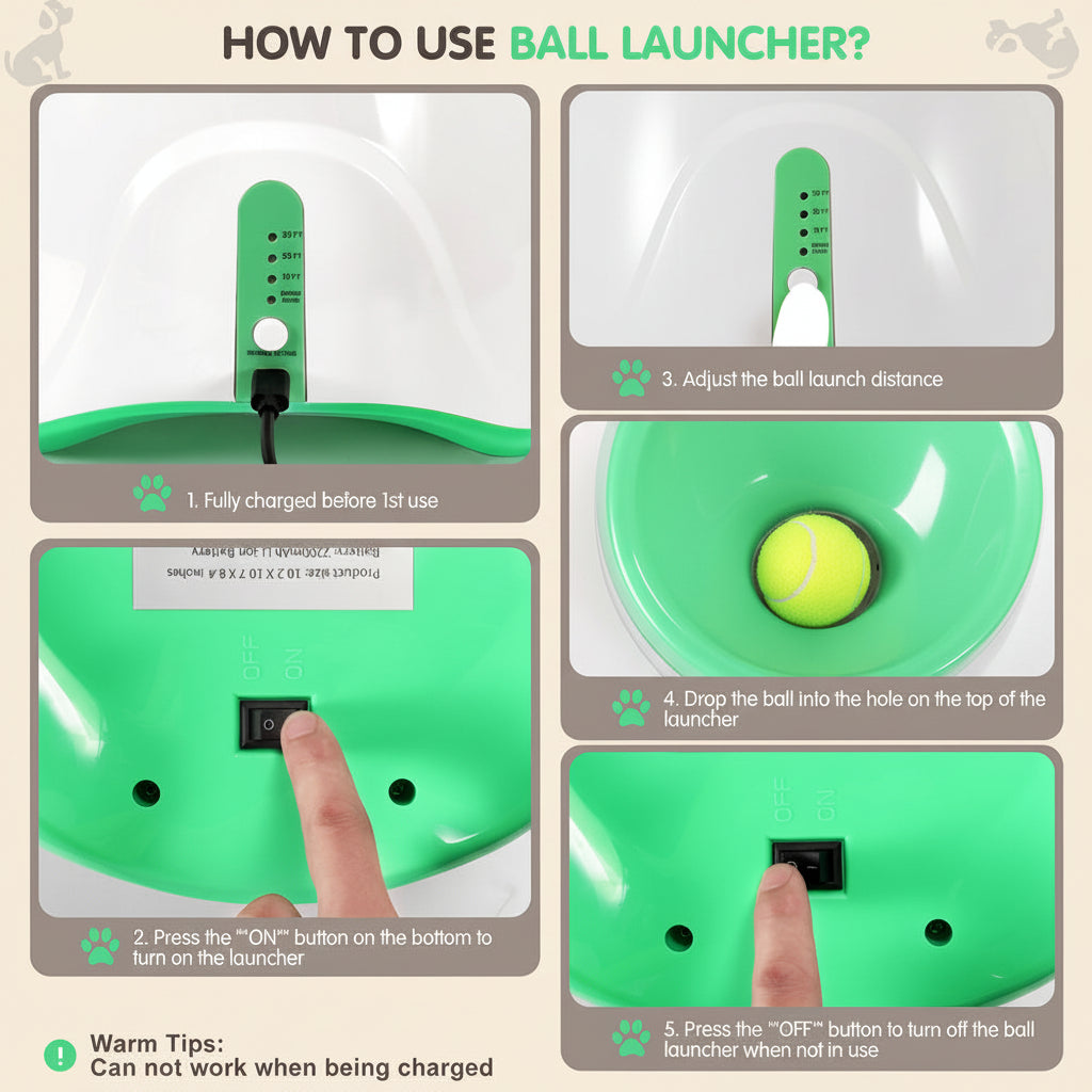 Automatic Dog Ball Launcher for Active Play