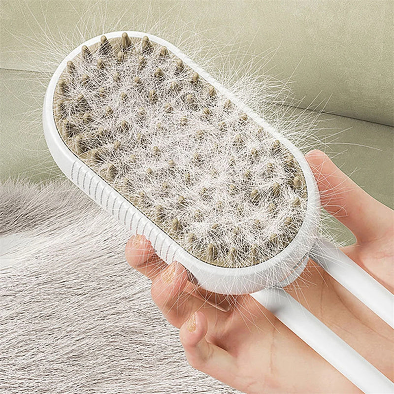 Brosse à vapeur 3 en 1 pour chats et chiens Toilettage facile